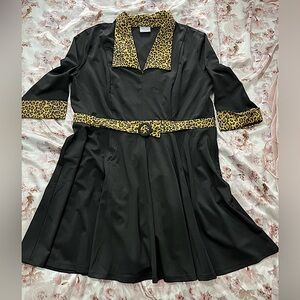 Unique Vintage Banned Retro Cheetah Dress